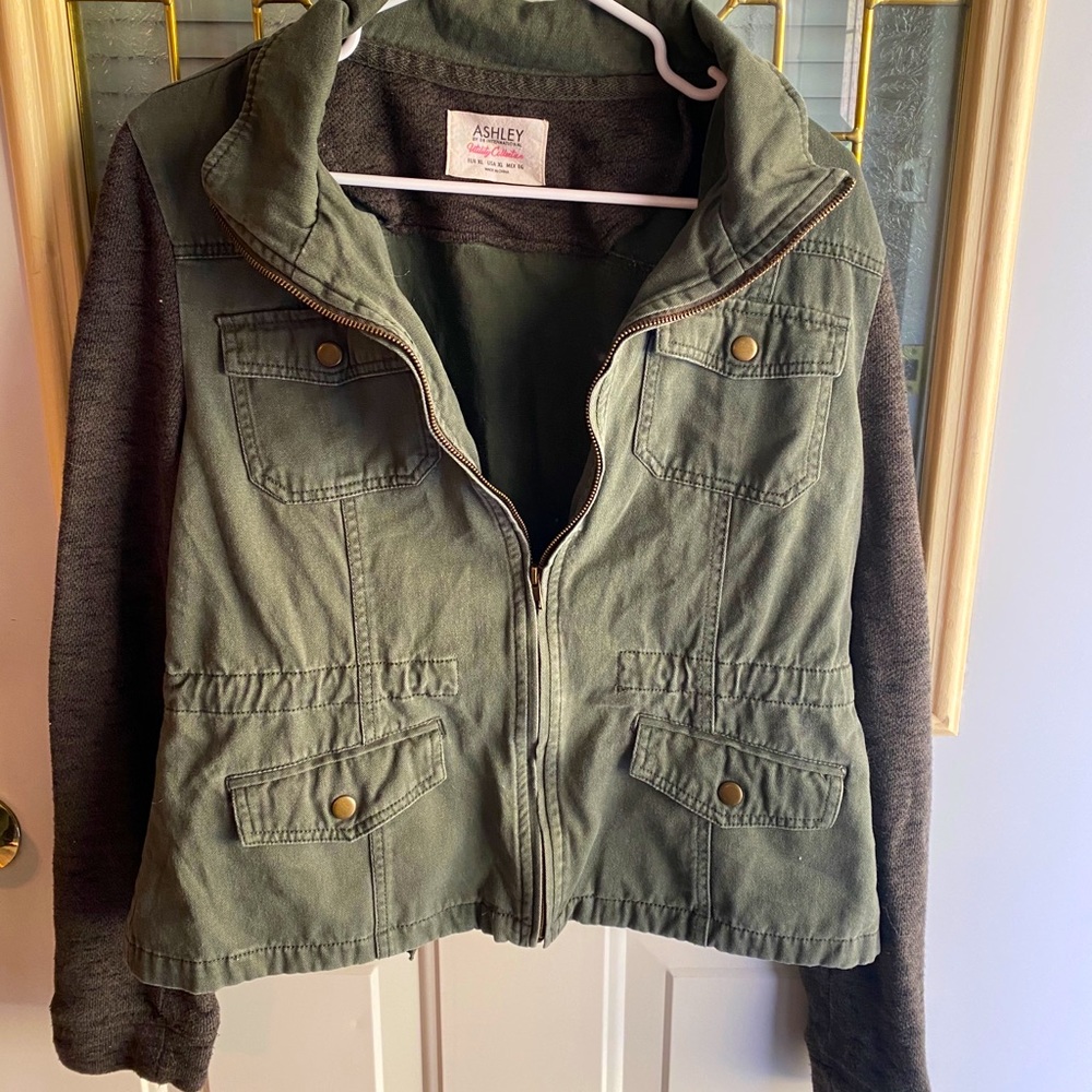 Green Army Soft Sleeve Jacket